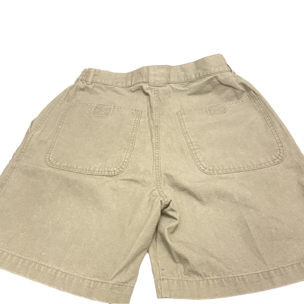 Cabela’s Dark Khaki Pull On Elastic Sides Organic Cotton Shorts Size Medium. - Picture 2 of 8